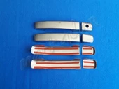 Nissan Navara Krom Kapı Kolu Tek Delikli 2006-2015 4 Kapı Paslanmaz Çelik thumbnail 2