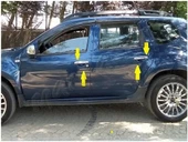 Dacia Duster Krom Kapı Kolu 2010-2017 4 Kapı Paslanmaz Çelik thumbnail 4