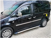 VW Caddy Krom Sürgülü Kapı Çıtası 2004-2014 2 Parça Paslanmaz Çelik thumbnail 4
