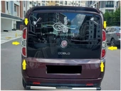 Fiat Doblo Krom Stop Çerçevesi 2010-2014 2 Parça Abs Krom thumbnail 4