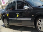 DB Chrome Renault Megane 2 Kapı Kolu Nikelajı 2004-2010 4 Kapı P.Çelik thumbnail 4