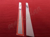 DB Chrome Renault Megane 2 Kapı Direği Nikelajı 2004-2010 2 Parça P.Çelik thumbnail 1