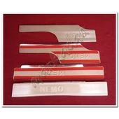 DB Chrome Citroen Nemo Krom İç Kapı Eşiği 2008 Sonrası 4 Parça P.Çelik thumbnail 1