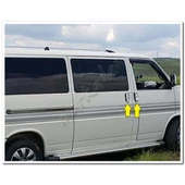 Markadan VW T4 Transporter Krom Kapı Kolu 1995-2003 3 Kapı 7 Parça Paslanmaz Çelik thumbnail 3