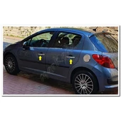 Markadan Peugeot 207 Krom Kapı Kolu 2006-2012 4 Kapı Paslanmaz Çelik thumbnail 3