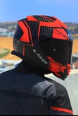 LS2 STORM 2 TRACKER SİYAH-KIRMIZI KASK (SİYAH+ŞEFFAF CAMLI) thumbnail 7