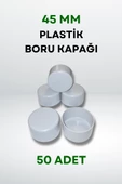 Plastik Boru Kapağı 45 MM (50 Adet) thumbnail 2