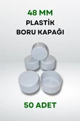 Plastik Boru Kapağı 48 MM (50 Adet) thumbnail 2