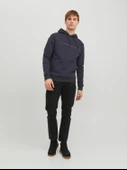 JACK JONES Erkek Kapüşonlu Sweatshirt 12233972 thumbnail 4