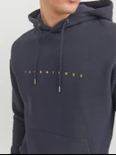 JACK JONES Erkek Kapüşonlu Sweatshirt 12233972 thumbnail 5