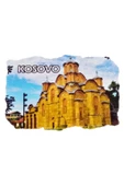 Kosova Temalı Fresco Magnet thumbnail 3