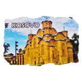 Kosova Temalı Fresco Magnet thumbnail 1