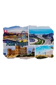 Azerbaycan Temalı Fresco Magnet thumbnail 3