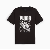 Puma Graphics Tee Siyah Erkek Tişört - 683209 01 thumbnail 4