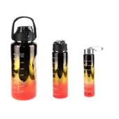 Matara Üçlü Set 2000 Ml 900 Ml 500 ML Neon Siyah thumbnail 1