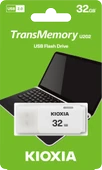 32GB USB2.0 KIOXIA BEYAZ USB BELLEK LU202W032GG4 thumbnail 1