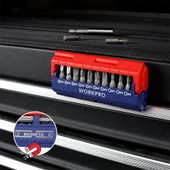 WORKPRO WP221062 13 Parça Manyetik CR-V Vidalama Bits Uç Seti thumbnail 6