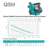 Duffmart QSM400 Kendinden Emişli Sıcak Su Pompası thumbnail 2