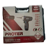 Proter Pst 222 Plus Şarjlı Vidalama Tornavida Matkap thumbnail 9