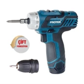 Proter Pst 222 Plus Şarjlı Vidalama Tornavida Matkap thumbnail 5