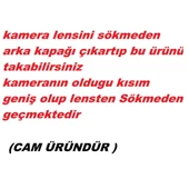 İphone 12 Arka Pil Batarya Kapağı (CAM) Kırmızı thumbnail 3