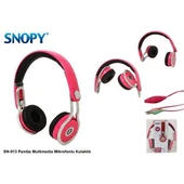 Snopy SN-913 Pembe Multimedia Mikrofonlu Kulaklık thumbnail 4