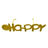 Parti Gözlük Çiçekli Happy Sarı thumbnail 2