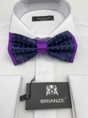 Brianze Mor Noktalı Lacivert Papyon thumbnail 1
