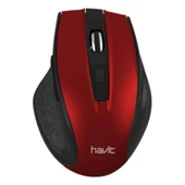 Havit MS73GT Kırmızı Kablosuz Mouse 1600 Dpi thumbnail 1