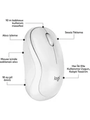 Logitech MK295 Kablosuz Sessiz Klavye Mouse Set 920-010089 Beyaz thumbnail 4