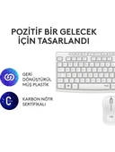 Logitech MK295 Kablosuz Sessiz Klavye Mouse Set 920-010089 Beyaz thumbnail 5