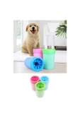 Küçük Pati Ayak Yıkama Kovası Silikon Jel Fırçalı Kedi Köpek (küçük) thumbnail 1