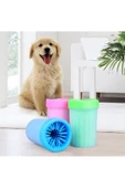 Küçük Pati Ayak Yıkama Kovası Silikon Jel Fırçalı Kedi Köpek (küçük) thumbnail 3