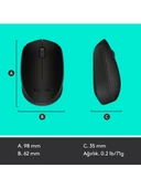 Logitech M171 USB Alıcılı Kablosuz Kompakt Mouse - Siyah thumbnail 10