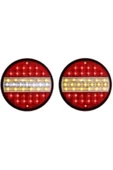 ÇERAY Hamburger Tip Ledli Stop Lamba 12 Volt 4 Modlu 6 Adet thumbnail 2