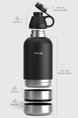 Stevig 4 Multi-Cup Çelik Termos 1,9 LT. Black ST-212 thumbnail 7