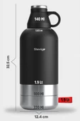 Stevig 4 Multi-Cup Çelik Termos 1,9 LT. Black ST-212 thumbnail 8