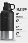 Stevig 4 Multi-Cup Çelik Termos 1,9 LT. Black ST-212 thumbnail 2