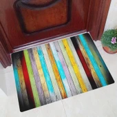 Esnature Rustik Ahşap Renkli Kapı Önü Paspası 45x70 Cm thumbnail 4