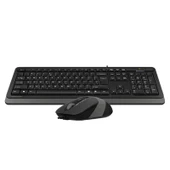 A4 TECH F1010 Q USB GRİ MM KABLOLU KLAVYE MOUSE SET thumbnail 2