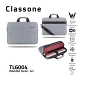 CLASSONE WORKOUT TL6004 15.6'' GRİ NOTEBOOK ÇANTASI thumbnail 1