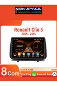 RENAULT CLİO 3 ANDROİD 4GB RAM 64GB ROM 8 ÇEKİRDE CARPLAY MULTİMEDYA thumbnail 1