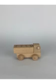 Ahşap Küçük Oyuncak Dikdörtgen Kamyon thumbnail 3
