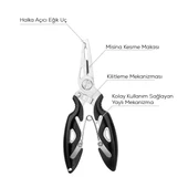 Bauer Balıkçı Pensesi - Siyah (Kitlenebilir Model) thumbnail 2