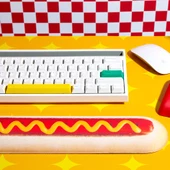 Mustard Hot Dog Silikon Klavye Desteği thumbnail 3