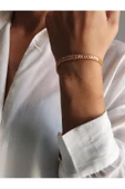 Su Yolu Baget Model Gold Çelik Bileklik thumbnail 2