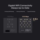 Mercusys MR80X 3 Port 3000 Mbps Router Teşhir thumbnail 2