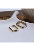 Orta Boy Oval Halka Küpe thumbnail 2
