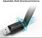 TP-Link Archer T2U Plus 600 Mbps Kablosuz Ağ Adaptörü thumbnail 7