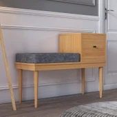 ROSEPAL Paris Modern Bambu Çok Amaçlı Puf thumbnail 1